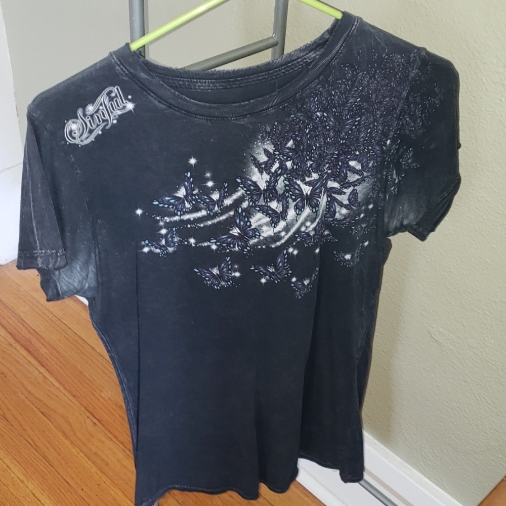 Sinful butterfly shirt